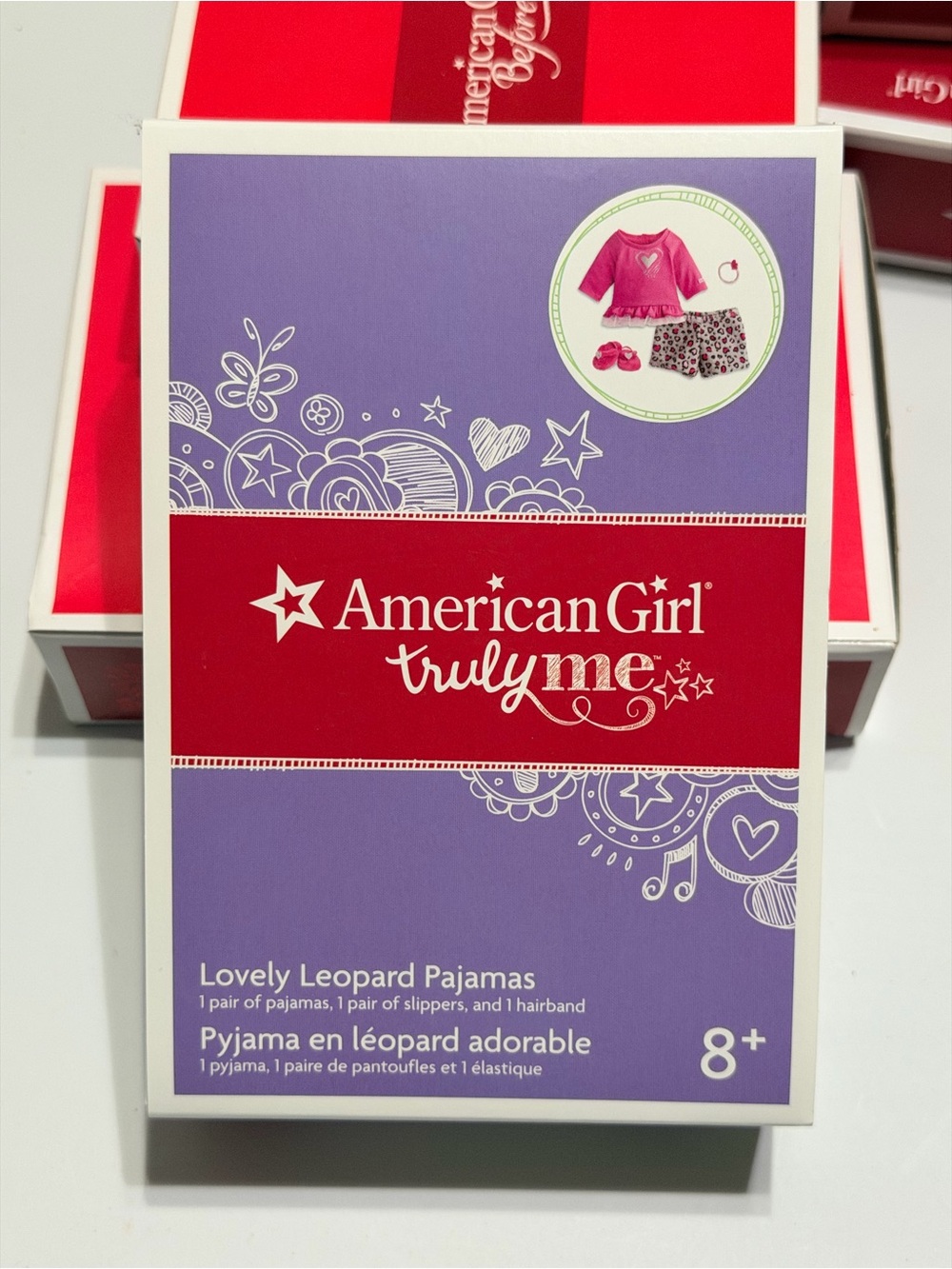 RARE RETIRED NIB American Girl Lovely Leopard Pajamas Set - NRFB!